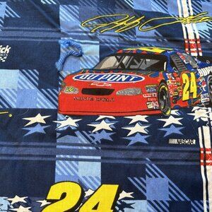 #24 Jeff Gordon Nascar Throw Blanket Racing Sport Vintage Y2K  Hand Made 100X90”